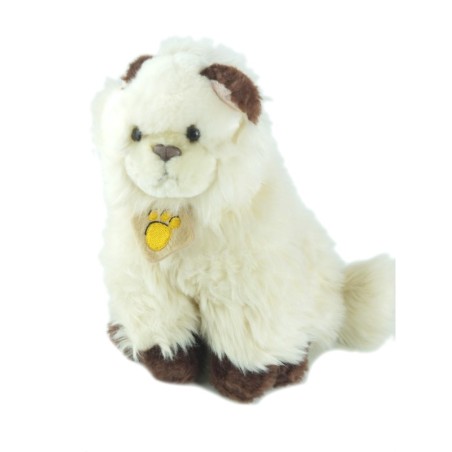 Peluche Chat beige marron Plush Company 20 cm (19692)