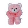 Ancienne Peluche ours rose coeur rouge Chamti Vintage 20 cm (27732)