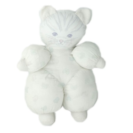Vintage - Doudou tissu Chiffon Chat Corolle 28 cm  (24711)