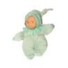 Doudou poupée Corolle Collerette vert pois blancs 20 cm grelot (27655)