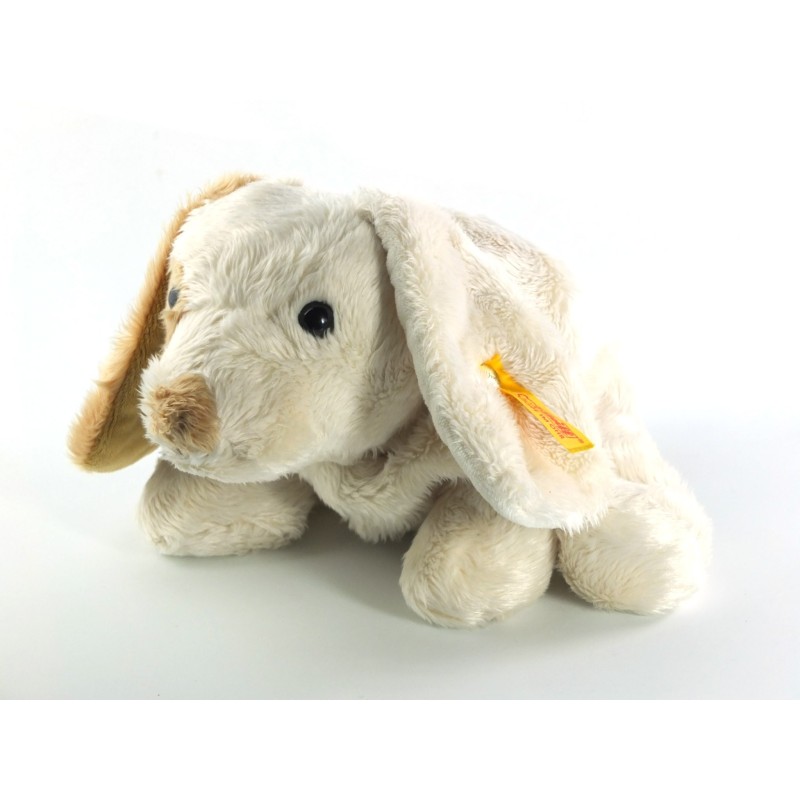 Doudou Peluche chien blanc crème beige Steiff 26 cm (18920)