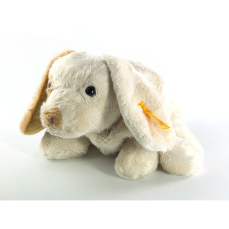 Doudou Peluche chien blanc crème beige Steiff 26 cm (18920)