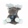 Peluche doudou Renne marron echarpe Fizzy 26 cm (25727)