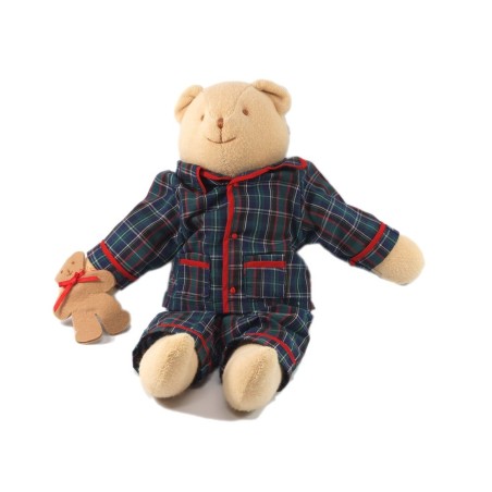Doudou Peluche Ours beige Trousselier 35 cm vetements (17962)