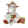 Peluche doudou Vache blanc marron Meuh 16 cm (25899)
