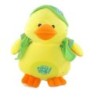 Peluche Doudou Canard jaune Sac à dos vert Chapeau 22 cm Fizzy (24720)