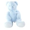 PLAYKIDS Doudou Peluche Ours lbeu ciel Noeud satine 35 cm (26102)