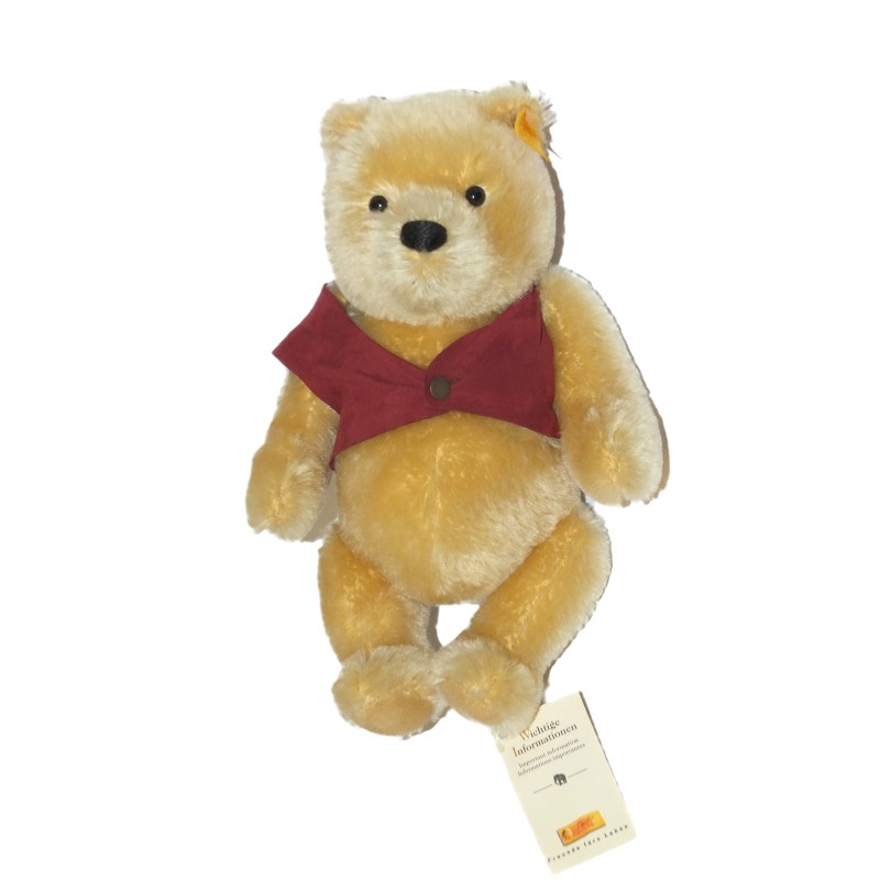 NEUF Ours Steiff Winnie l'Ourson 25 cm Pooh Mohair 660474 (27168)