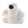 LASCAR Peluche doudou Ours polaire blanc 21 cm queue jaune (25788)