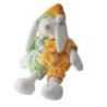Doudou peluche musicale Lapin orange vert LASCAR 30 cm Voir description (17403)