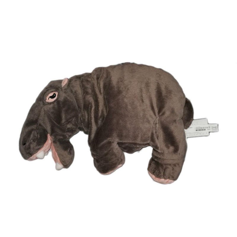Peluche hippopotame gris 65 cm (22785)