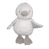 Peluche Musicale doudou Canard Oiseau Poussin blanc gris Echarpe Carreaux 25 cm (21946)