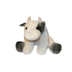 LASCAR Doudou Peluche Vache Blanc Marron 28 Cm (27588)