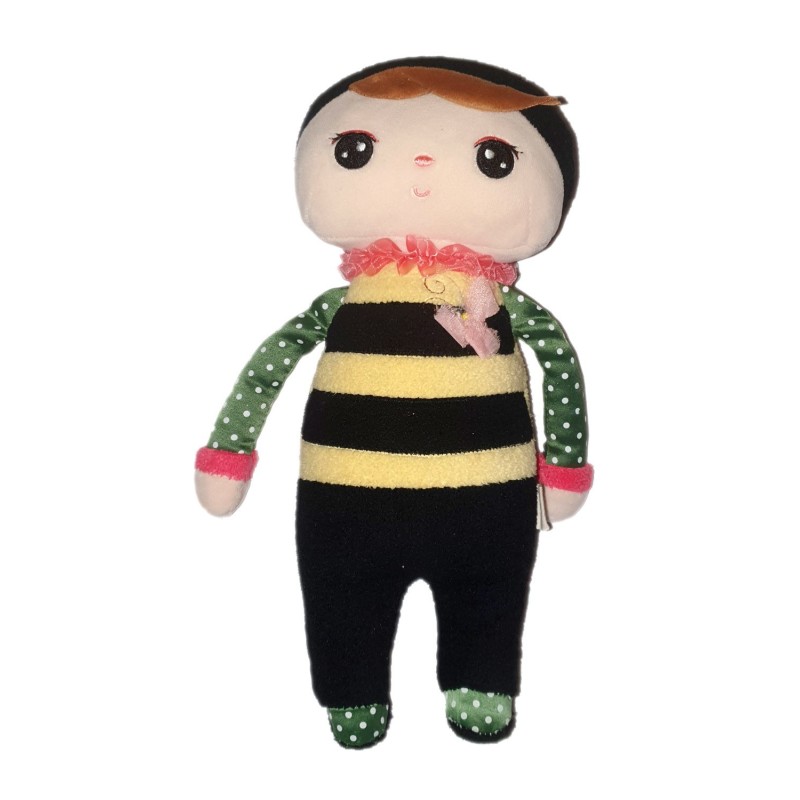 Doudou poupee Metoo Abeille 32 cm SANS antennes (25361)