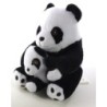 Peluche Doudou Panda noir blanc et son bebe 25 cm Auchan Plein Nord (25299)