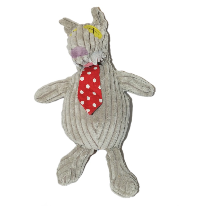 Doudou Deglingos Bigbos Le Loup Cravate rouge 32 cm (27043)