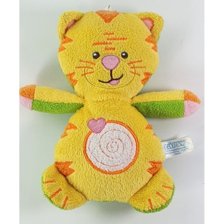 Doudou Chat jaune Vert Gipsy 20 cm (24240)