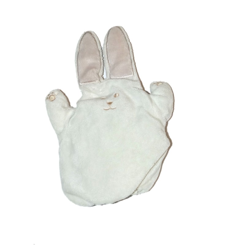 Doudou Marionnette Lapin blanc Obaibi (26784)