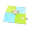 CP INTERNATIONAL Doudou plat chien bleu vert blanc Coeur (25874)