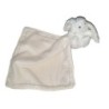 Doudou Lapin blanc ecru creme Mouchoir Tartine et Chocolat (24224)