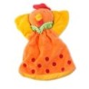 Doudou Marionnette Poule orange une Bergamote La cocotte Nature et decouvertes (25941)