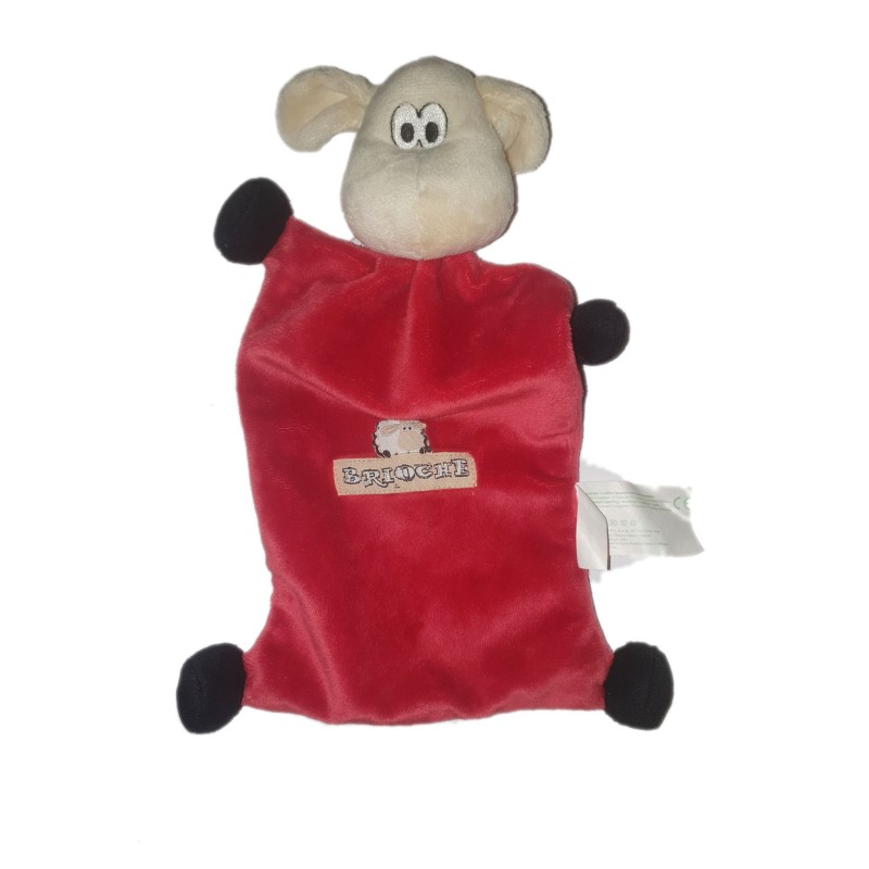 Doudou plat Mouton rouge Bordeau Brioche Beryl (26522)