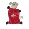 Doudou plat Mouton rouge Bordeau Brioche Beryl (26522)