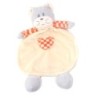 Doudou Plat Chat jaune orange gris AJENA (25856)