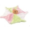 NOUNOURS Doudou plat Souris blanc rose vert Etoile Grelot (25823)