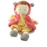 Doudou Garçon Lutin rose jaune Coccinelle 25 cm 579/6648 (18602)