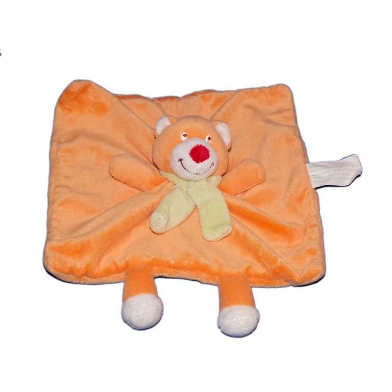 doudou-plat-chat-ours-orange-kimbaloo-la-halle-echarpe-verte (15282)