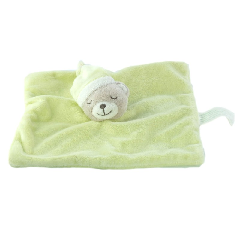 Doudou plat ours dormeur vert Kimbaloo (19595)