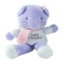 Doudou chat mauve Petit Kimbaloo La Halle ! 22 cm Echarpe rose (19608)