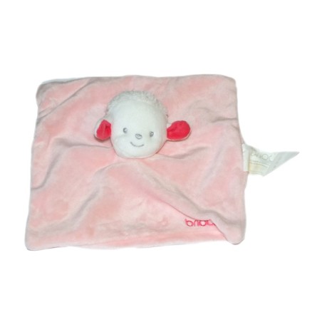 Doudou plat rose Mouton rose Brioche (26642)