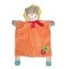 Doudou plat lion orange Mots d Enfants Pomme champignon (20131)