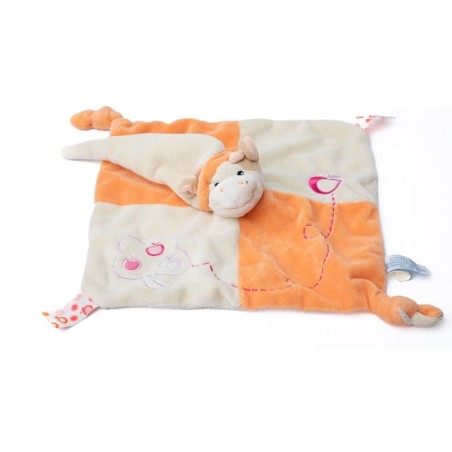 Doudou plat vache orange Pommier pommes Gipsy (28397)