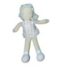 Peluche Doudou Poupée blanc rose TARTINE ET CHOCOLAT 26 cm (16653)