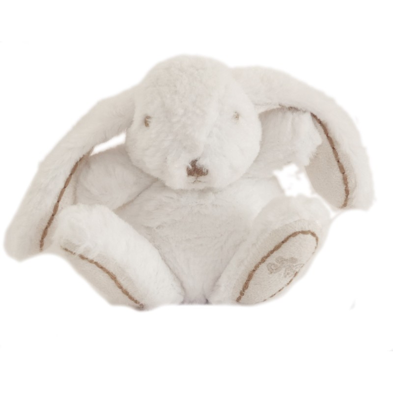 TARTINE ET CHOCOLAT Doudou Lapin blanc Petit modèle Augustin 12 cm (18746)