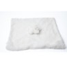 Doudou plat étoile fourrure blanc doré Orchestra Prémaman (28507)