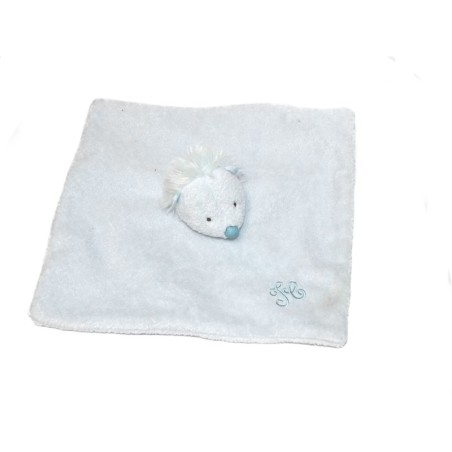 Doudou plat herisson bleu TARTINE ET CHOCOLAT (27141)