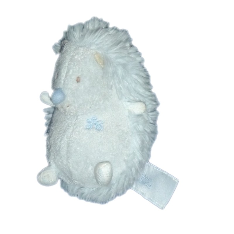 Doudou HERISSON bleu Petit Modele 12 cm TARTINE ET CHOCOLAT (8830)