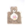 Doudou plat ours beige blanc étoiles SUCRE D'ORGE (28058)
