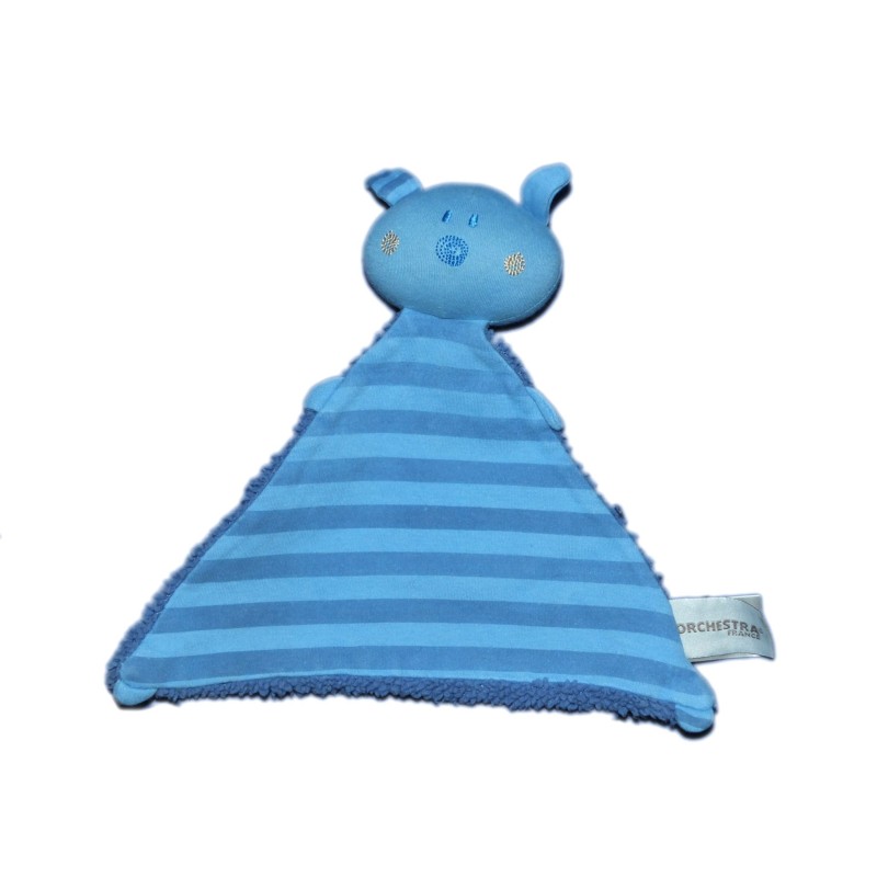 doudou-plat-lapin-bleu-orchestra-triangle-raye-rayures (16694)