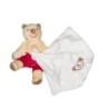 Doudou Koala Ours beige rouge Mouchoir blanc Cajou Sucre d Orge (23271)
