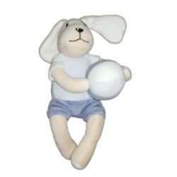 Doudou Chien bleu ballon Sucre d Orge 20 cm (21758)