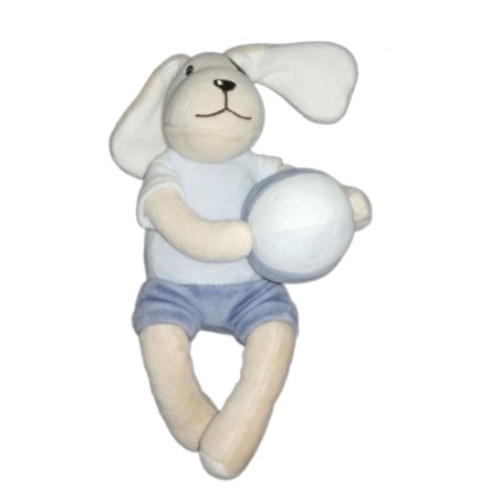 Doudou Chien bleu ballon Sucre d Orge 20 cm (21758)