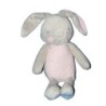 Doudou LAPIN gris rose Etoiles - Bébé KLORANE 26 cm (11997)