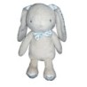 Doudou lapin gris beige bleu bebe Laboratoires KLORANE 22 cm (19001)