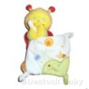 Doudou abeille mouchoir Pommette jaune orange 24 cm (7343)