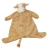 Doudou plat Vache marron yeux bleus Kiabi (27609)